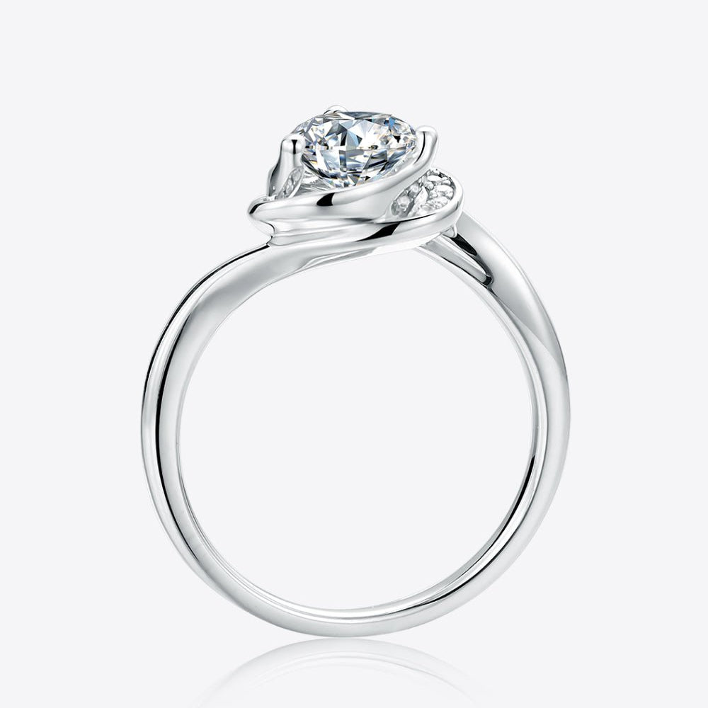 1 Carat Moissanite 925 Sterling Silver Heart Ring - Analia's Boutiques -