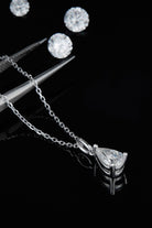 1 Carat Moissanite 925 Sterling Silver Necklace - Analia's Boutiques -
