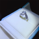 1 Carat Moissanite 925 Sterling Silver Ring - Analia's Boutiques