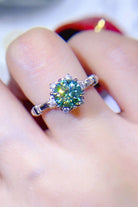 1 Carat Moissanite 925 Sterling Silver Ring - Analia's Boutiques