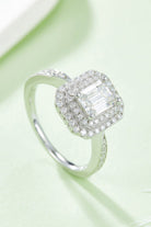 1 Carat Moissanite 925 Sterling Silver Side Stone Ring - Analia's Boutiques