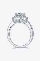 1 Carat Moissanite 925 Sterling Silver Side Stone Ring - Analia's Boutiques