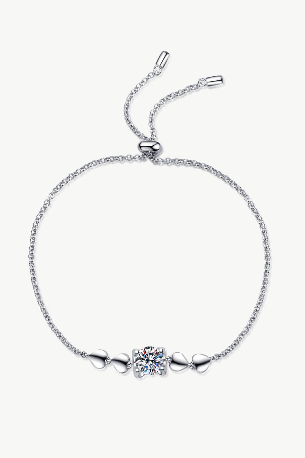 1 Carat Moissanite Heart Bracelet - Analia's Boutiques