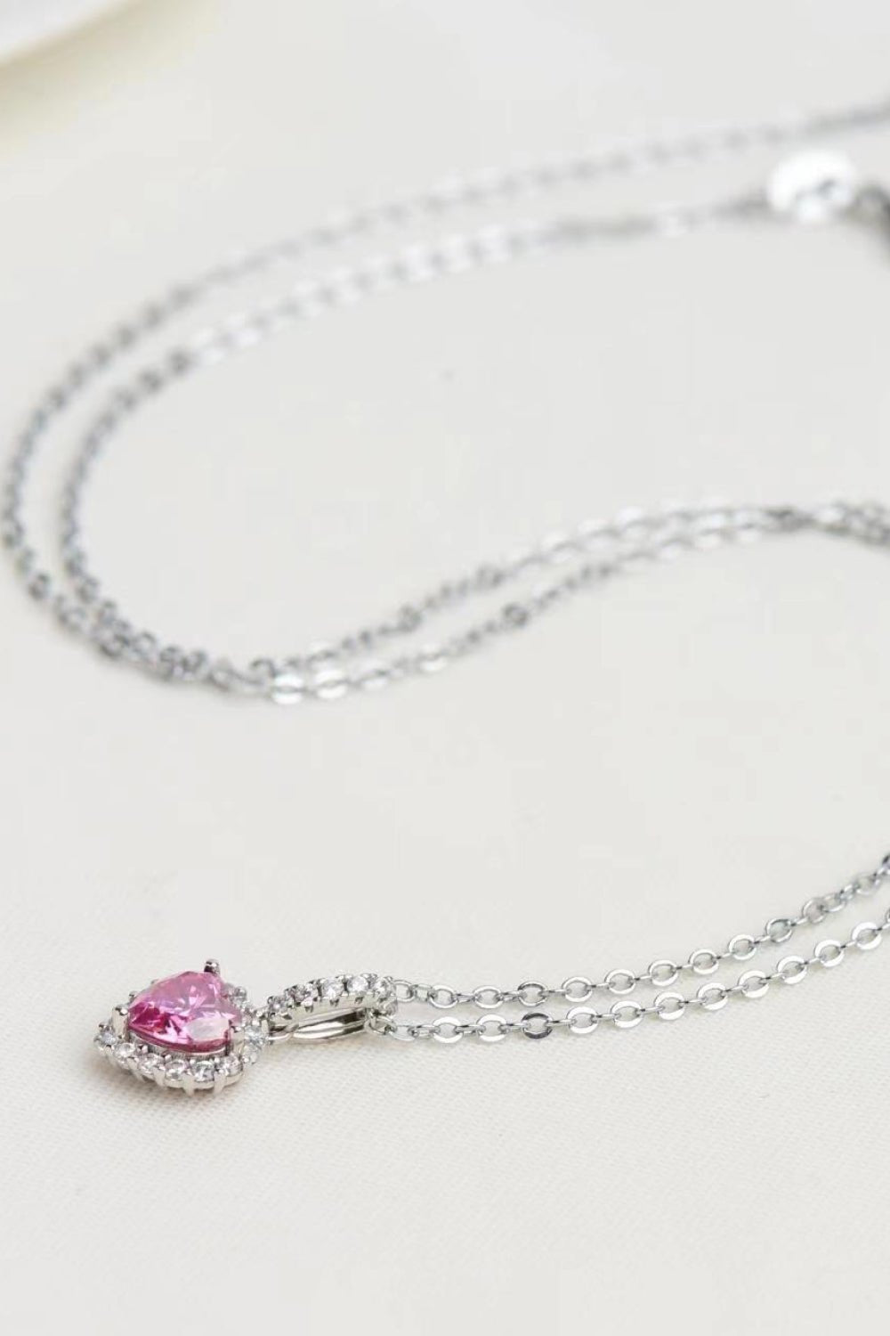 1 Carat Moissanite Heart Pendant Necklace - Analia's Boutiques