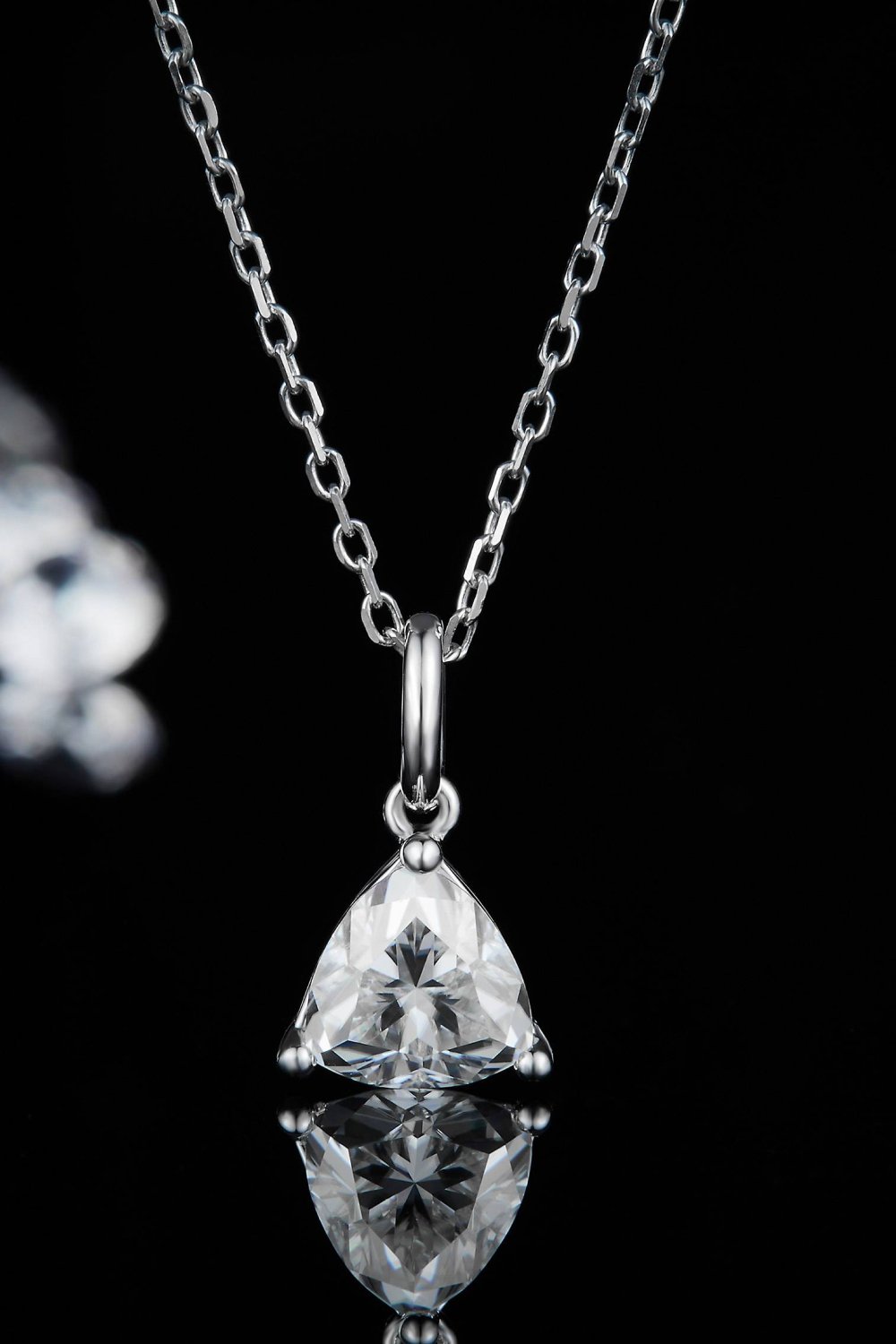 1 Carat Moissanite Pendant 925 Sterling Silver Necklace - Analia's Boutiques -